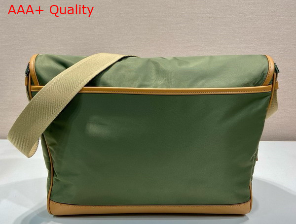 Prada Large Re Nylon and Leather Shoulder Bag in Military Caramel 2VD052 Replica