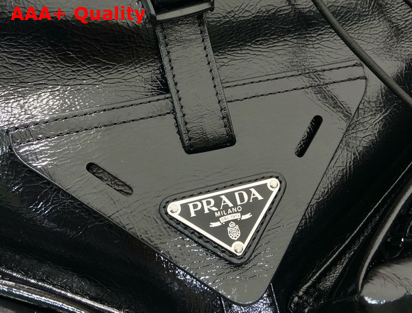 Prada Leather Backpack in Black 2VZ108 Replica