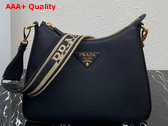 Prada Leather Bag in Black 1BC178 Replica