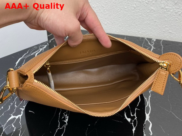 Prada Leather Bag in Caramel 1BC178 Replica