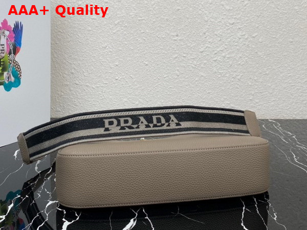 Prada Leather Bag in Clay Grey 1BC178 Replica