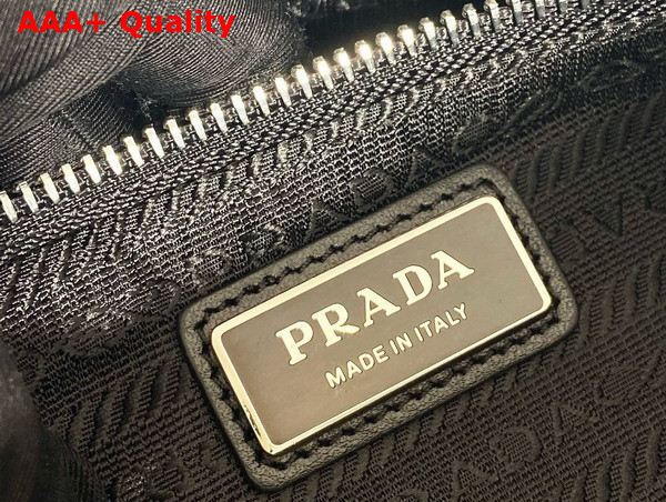 Prada Leather Bag with Shoulder Strap in Black 2VH165 Replica