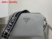 Prada Leather Bag with Shoulder Strap in Cornflower Leather 1BH082 Replica