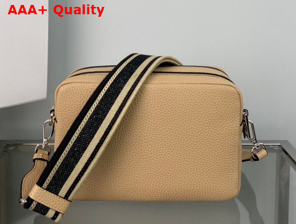 Prada Leather Bag with Shoulder Strap in Sand Color Leather 1BH082 Replica