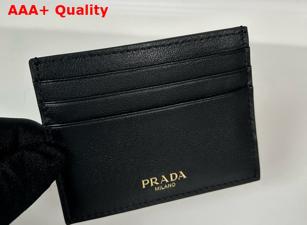 Prada Leather Card Holder in Black 1MC025 Replica