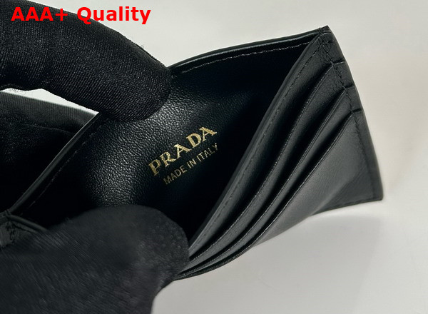 Prada Leather Card Holder in Black 1MC025 Replica