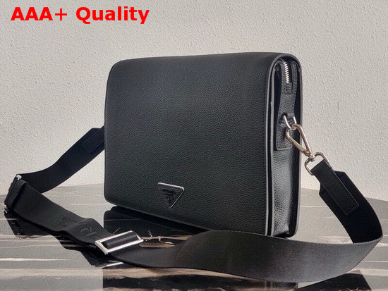 Prada Leather Cross Body Bag in Black Replica