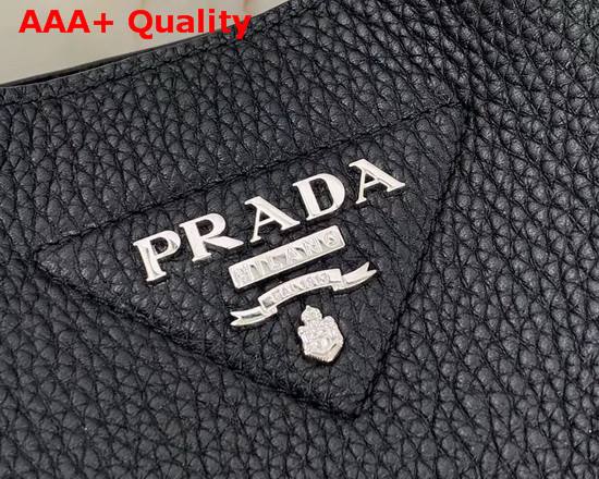 Prada Leather Handbag in Black Calf Leather 1BG335 Replica