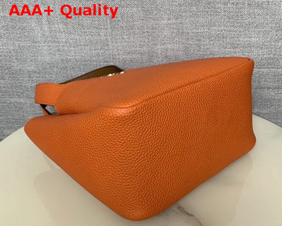 Prada Leather Handbag in Orange Calf Leather 1BG335 Replica