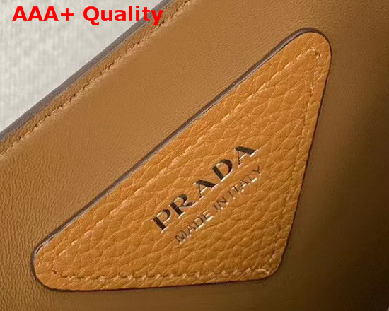 Prada Leather Handbag in Tan Calf Leather 1BG335 Replica