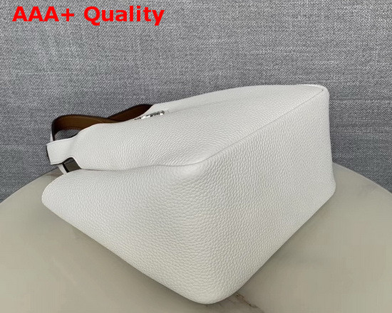 Prada Leather Handbag in White Calf Leather 1BG335 Replica