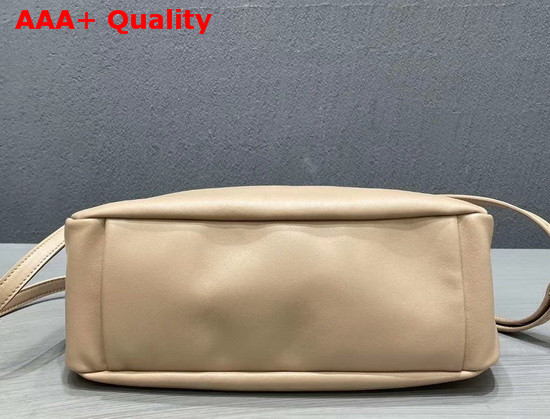 Prada Leather Hobo Shoulder Bag in Beige Calf Leather Replica