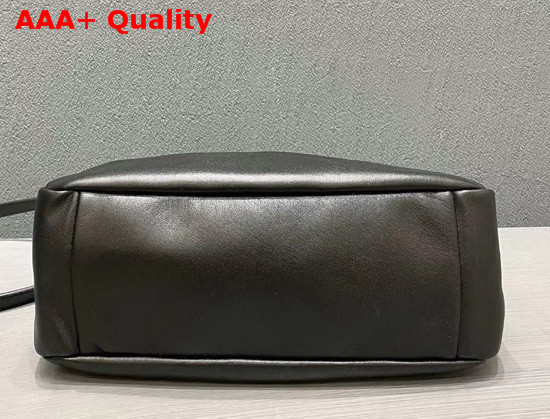 Prada Leather Hobo Shoulder Bag in Black Calf Leather Replica