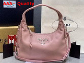 Prada Leather Hobo Shoulder Bag in Pink Calf Leather Replica