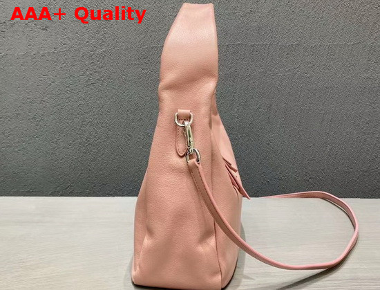 Prada Leather Hobo Shoulder Bag in Pink Calf Leather Replica