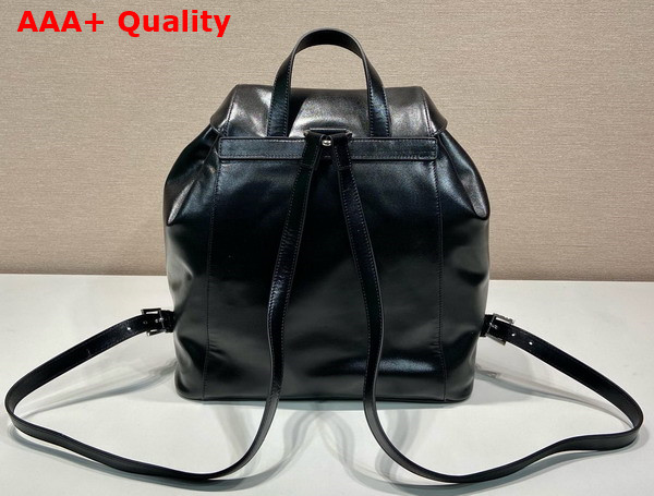 Prada Leather Medium Backpack in Black Replica