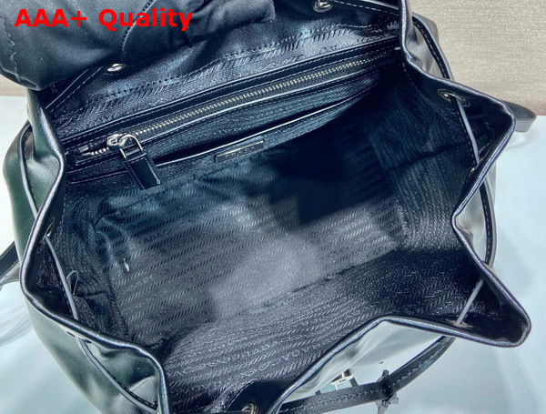 Prada Leather Medium Backpack in Black Replica