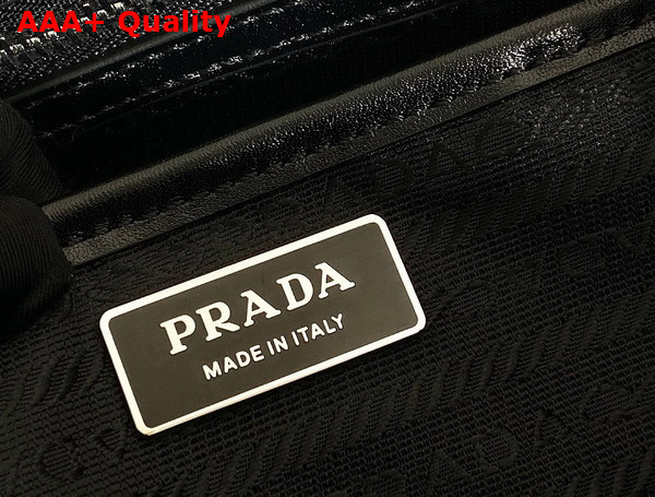 Prada Leather Medium Backpack in Black Replica