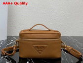 Prada Leather Mini Bag in Caramel 1BH202 Replica