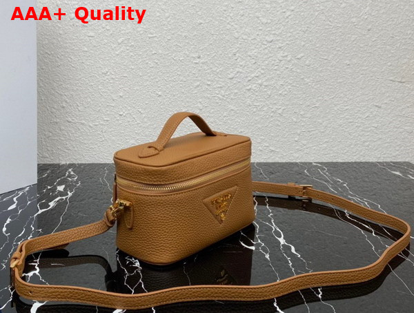 Prada Leather Mini Bag in Caramel 1BH202 Replica