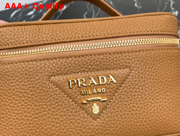 Prada Leather Mini Bag in Caramel 1BH202 Replica