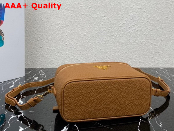 Prada Leather Mini Bag in Caramel 1BH202 Replica