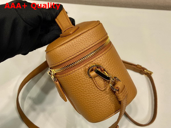 Prada Leather Mini Bag in Caramel 1BH202 Replica