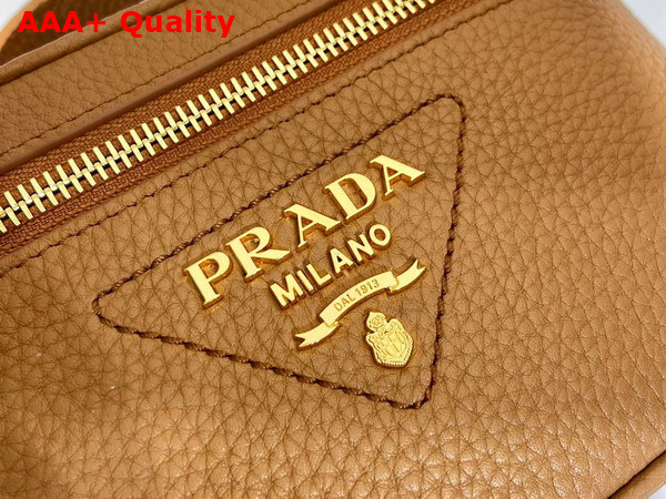 Prada Leather Mini Bag in Caramel 1BH202 Replica