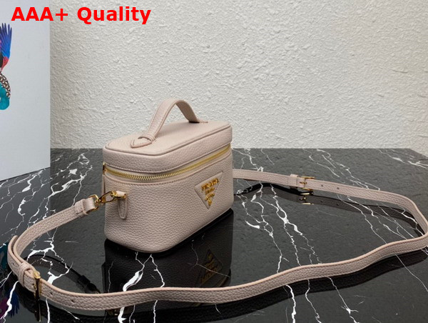 Prada Leather Mini Bag in Mink 1BH202 Replica