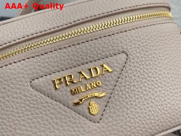 Prada Leather Mini Bag in Mink 1BH202 Replica