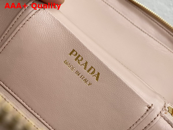 Prada Leather Mini Bag in Mink 1BH202 Replica