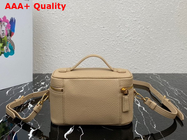 Prada Leather Mini Bag in Sand Beige 1BH202 Replica