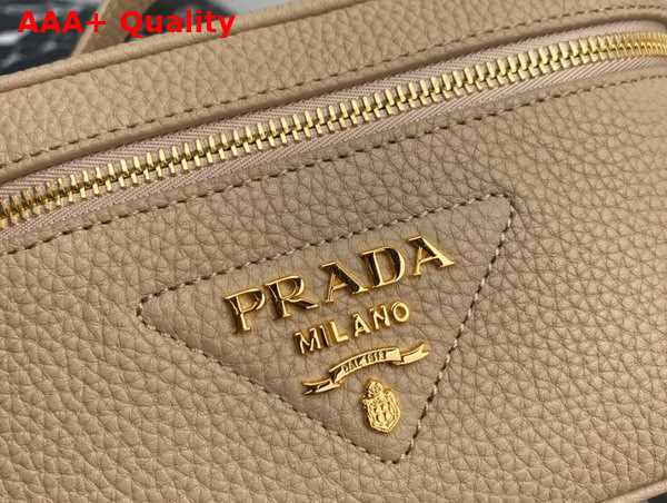 Prada Leather Mini Bag in Sand Beige 1BH202 Replica