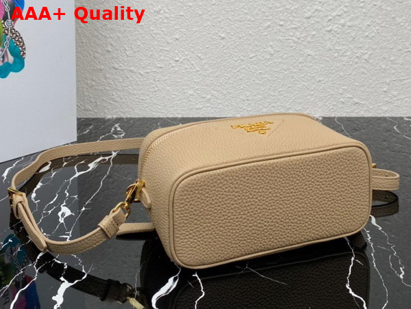 Prada Leather Mini Bag in Sand Beige 1BH202 Replica