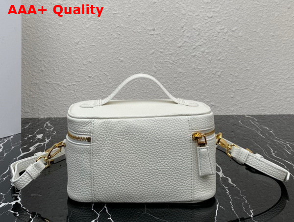 Prada Leather Mini Bag in White 1BH202 Replica