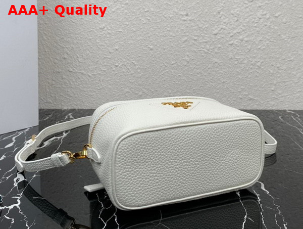 Prada Leather Mini Bag in White 1BH202 Replica