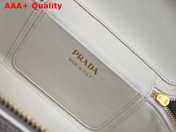 Prada Leather Mini Bag in White 1BH202 Replica