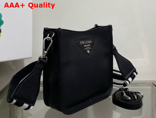 Prada Leather Mini Shoulder Bag in Black 1BH191 Replica