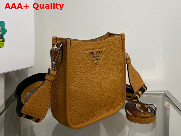 Prada Leather Mini Shoulder Bag in Caramel 1BH191 Replica