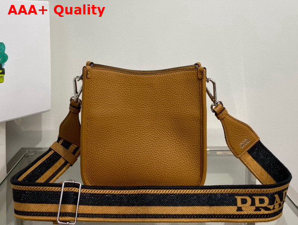 Prada Leather Mini Shoulder Bag in Caramel 1BH191 Replica