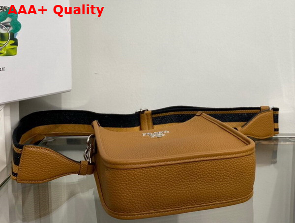 Prada Leather Mini Shoulder Bag in Caramel 1BH191 Replica