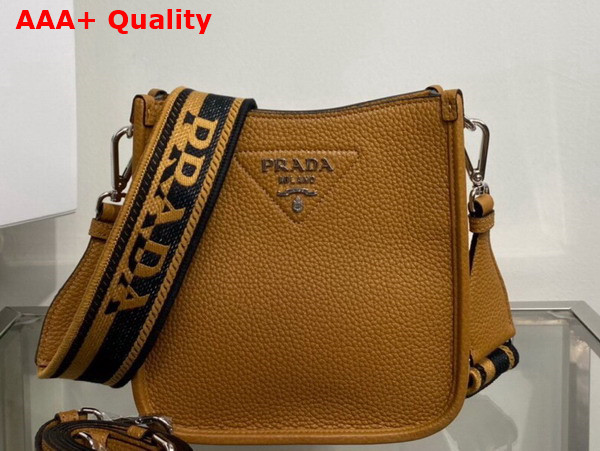 Prada Leather Mini Shoulder Bag in Caramel 1BH191 Replica