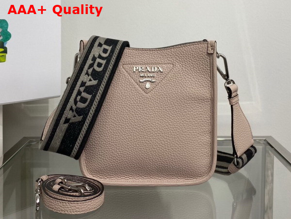 Prada Leather Mini Shoulder Bag in Sand Color 1BH191 Replica