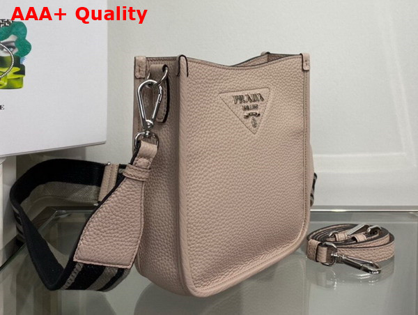 Prada Leather Mini Shoulder Bag in Sand Color 1BH191 Replica