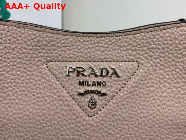 Prada Leather Mini Shoulder Bag in Sand Color 1BH191 Replica