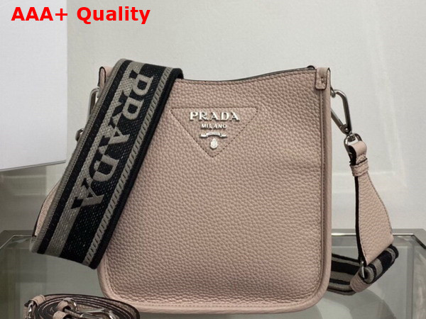 Prada Leather Mini Shoulder Bag in Sand Color 1BH191 Replica