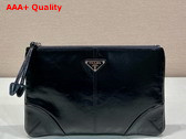 Prada Leather Pouch in Black Replica