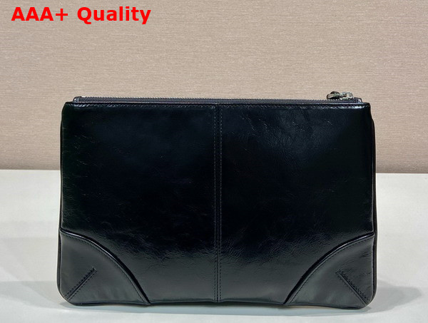 Prada Leather Pouch in Black Replica