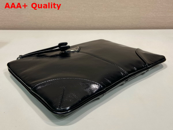 Prada Leather Pouch in Black Replica