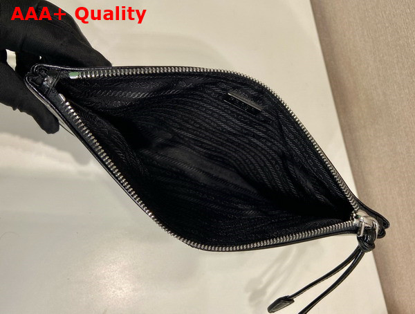 Prada Leather Pouch in Black Replica